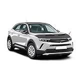 Haubenbra Bonnet Bra Motorhaube Steinschlagschutz Kompatibel mit Opel Mokka 2020-2022 | Insekten Rahmenschutzfolie Auto Zubehör Halb Schwarz