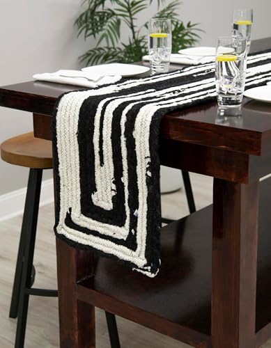 Tapete de área trenzado Unique Loom Braided Chindi