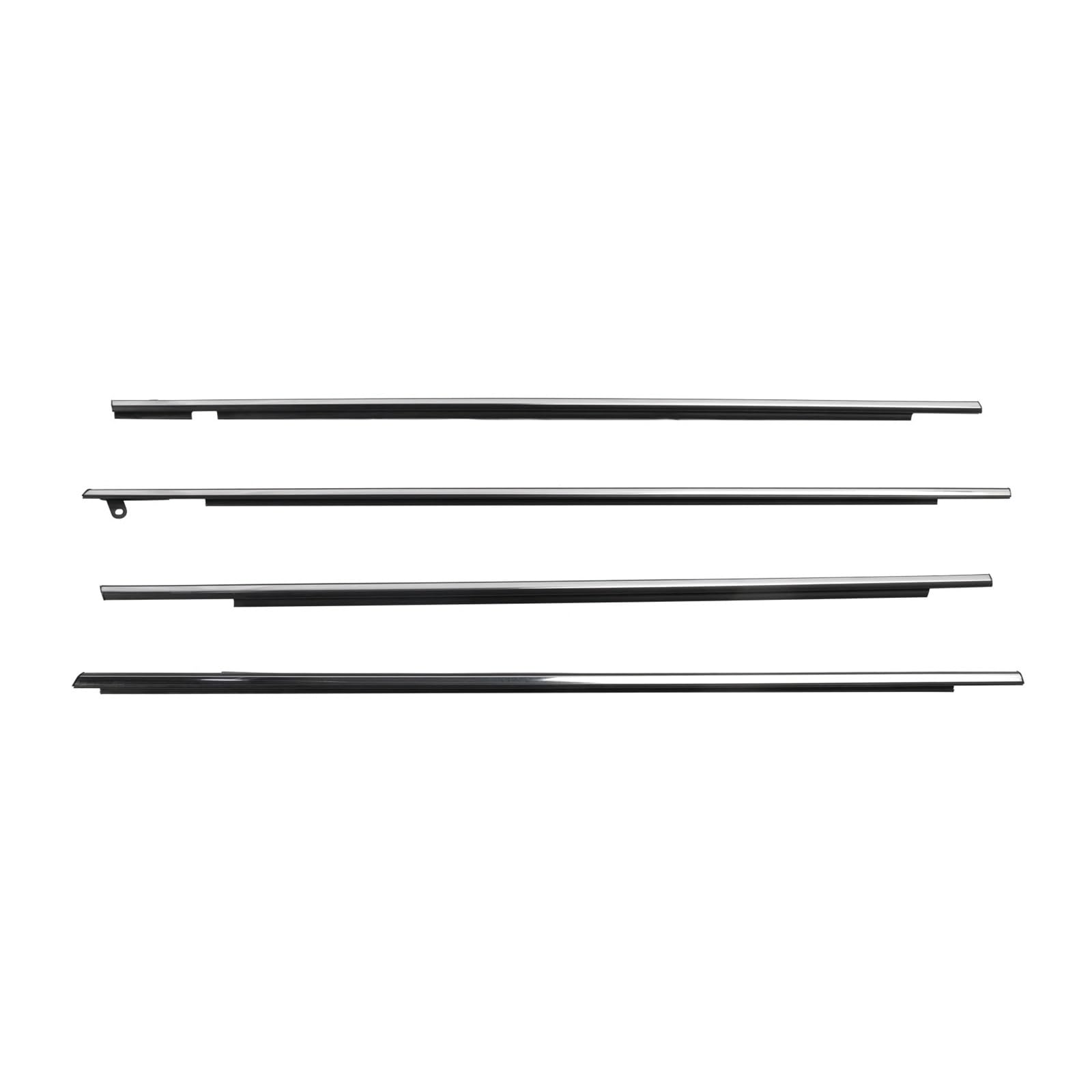 Toudayuhp One Color 4Pcs Chrome Outside Window Moulding Weatherstrip Seal Compatible With 2009-2016 Car Accessories