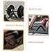LIOOBO 4pcs Barbell Holder Wall Mount Rack Stand for Storage Pp Material Scratch