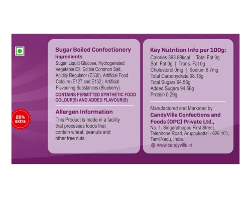 Image of CandyVille FrootFab Jars Combo Pack (1.2KG) | Each of Strawberry, Blueberry and Pineapple Candy Jars | Fruit Flavoured Candy