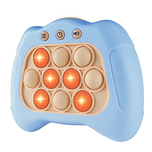 Intoypad Handheld Speed Push Pop Game Sensory Fidget Toy for Kids Lightblue