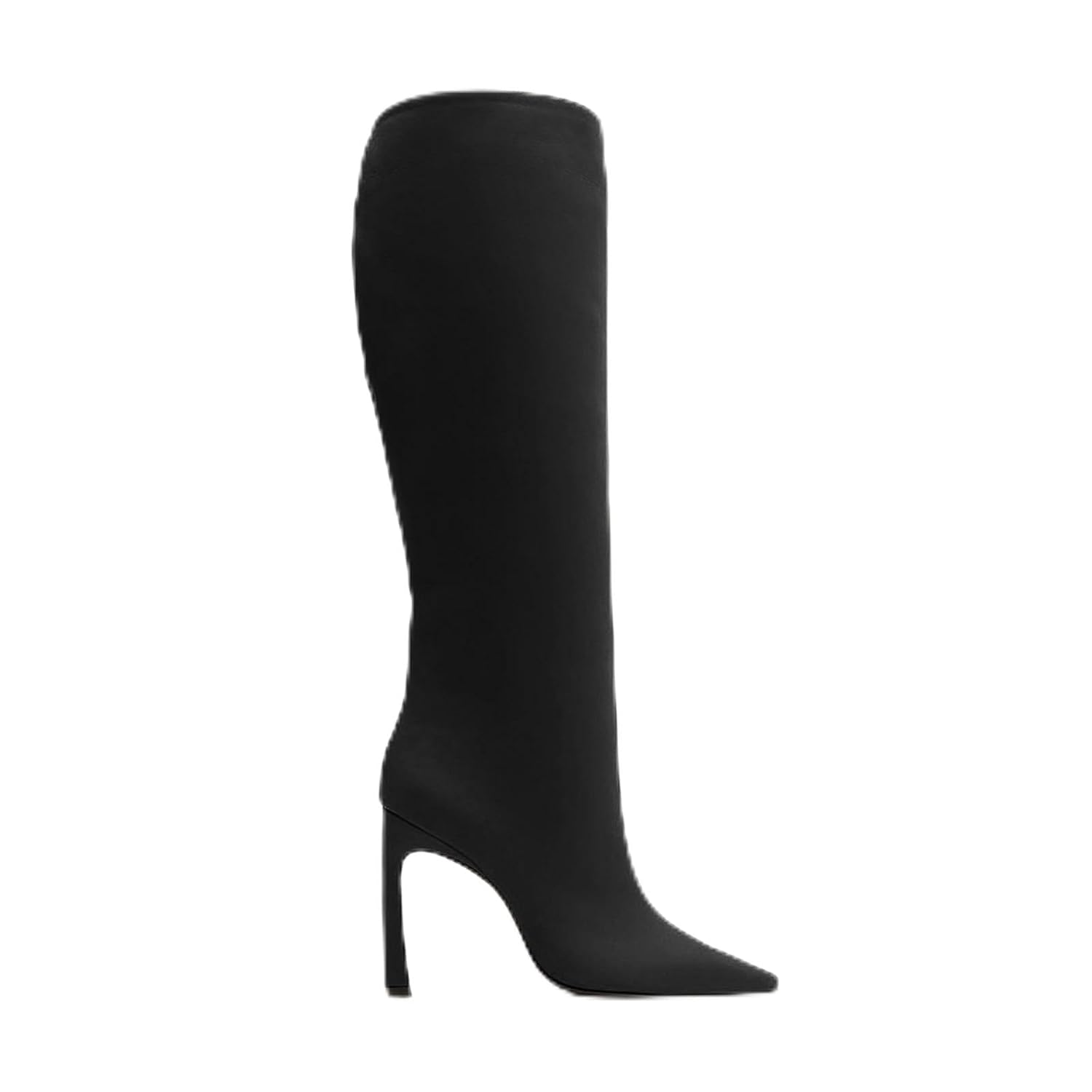 Womens Knee High Pointed Toe Boots with Stiletto Heel Stretch Fitted Tall Booties for Fashion Dressy Looks