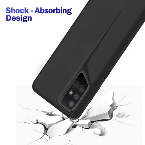 Image of Amazon Brand - Solimo Ultra-Thin Blade Runner Series Matte Finished Camera Protection Soft Back Cover for Samsung Galaxy A71 - Black