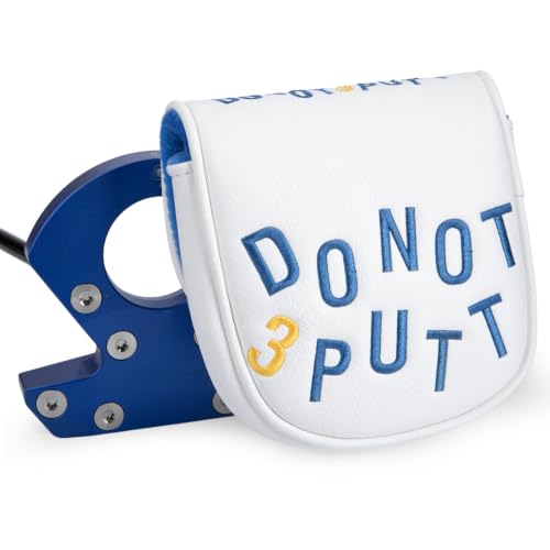 Do Not 3 PUTT Putter Headcovers Golf Mallet Putter Cover Blade Putter Cover (for DF3 Mallet Putter)