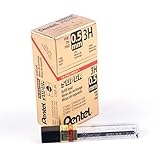 Pentel Super Hi-Polymer Lead Refill, 0.5mm, Fine, 3H, 144 Pieces of Lead (C505-3H)