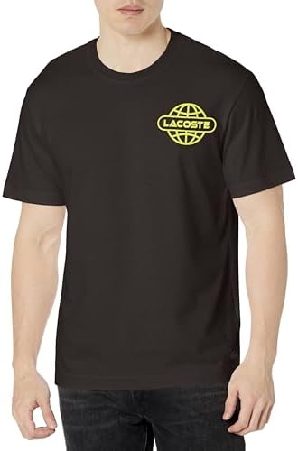 Lacoste Mens Printed Heavy Cotton Jersey T-Shirt
