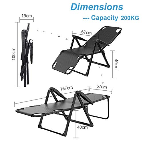 Sillón reclinable plegable de gran tamaño para aliviar la espalda 3