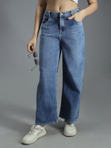 Image of HIGH Star Women's Regular Fit Mid Rise Jeans