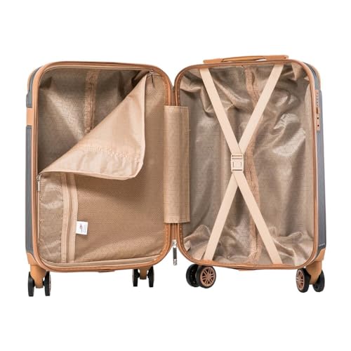 Mala de Viagem de Bordo Nice 10kg Rígida ABS Padrão ANAC com 4 Rodas duplas 360º e Trava de segredo