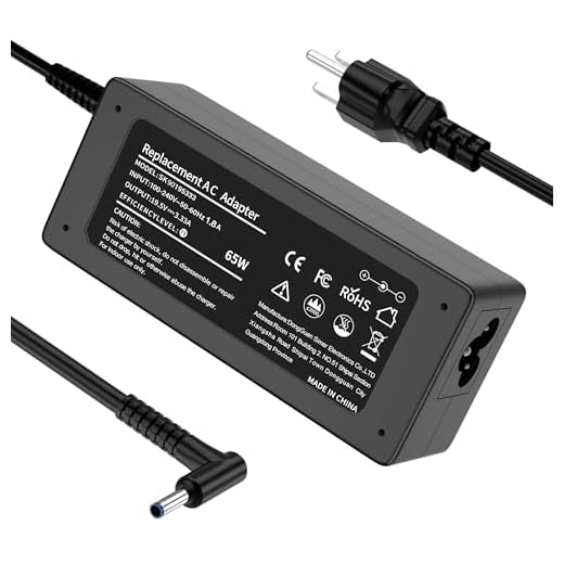 65W AC Adapter Laptop Charger Compatible for HP Envy 13 15 17 X360 15-1039wm 15-1033wm 15-w117cl 15-w237cl 15m-cn0011dx 15m-bp111dx 15m-bq121dx 17m-bw0013dx Laptop Notebook PC Power Supply Cord