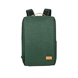 Nordace - Smart Backpack - Siena Rucksack 19L-Vol. Laptop-Fach USB-Anschluss wasserbeständig Gew:0,88kg Gepäckriemen Sicherheitstasche Wasserflaschenfach schlankes Design (Grün)