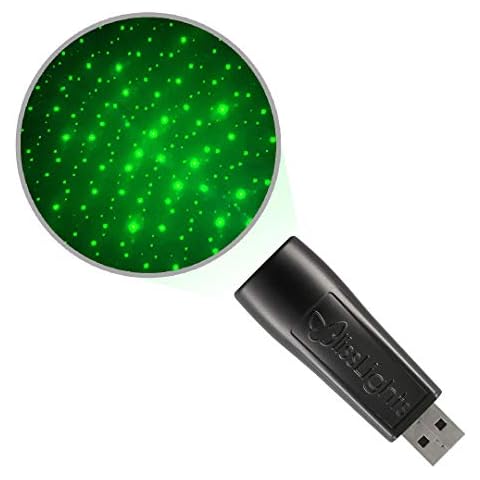 Luz nocturna láser USB BlissLights Starport (Verde) Cover