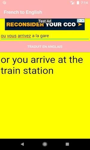 Translate French to English - Traducteur du français vers l'anglais