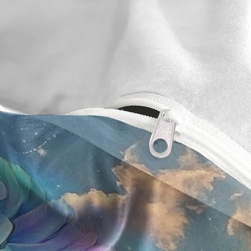 Housse de couette cœurs avec des ailes arc-en-ciel, le cadeau idéal pour filles et enfants - 8