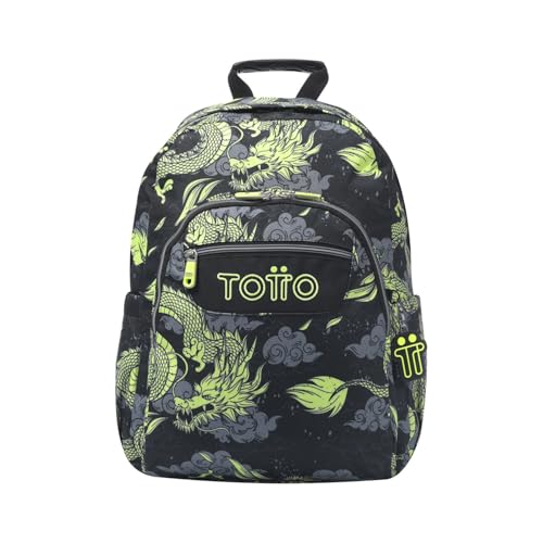 TOTTO - Mochila Escolar Adaptable a Carro, Modelo Acuareles,