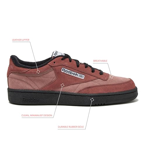 Image of Reebok Club C 85 Mens Tennis Shoes, Casual Fashion White Sneakers for Men