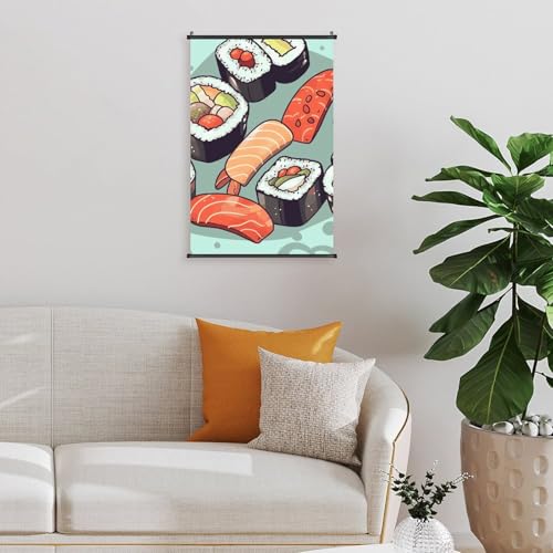 Toile Sushi moderne murale étanche multi-tailles pour cuisine - 7