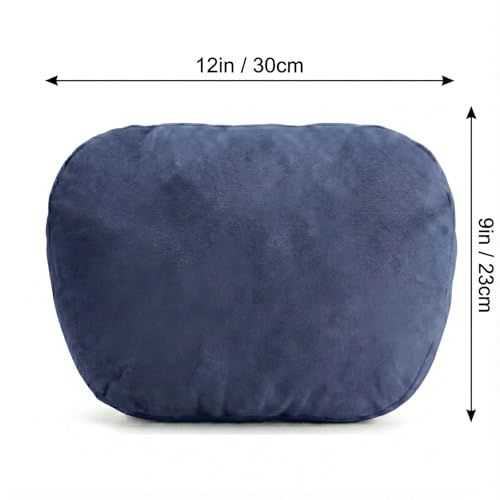 2PCS Welbrit Car Pillow for Car Neck Pillow for Driving Seat Lumbar Support Soft Cushion with Extra Filling Accessories Back Support for Travel Nap and Trips Sleeping(Blue, Head) by WELBRIT - Used condition - Image 4