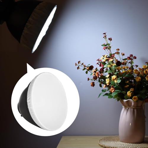 Image of 7 inch Standard Reflector Lamp Shade Dish Diffuser with 60 Honeycomb Grid for Bowens Mount Studio Strobe Flash Light Speedlite (with Soft Cloth)