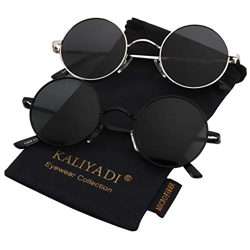 KALIYADI Round Polarized Sunglasses for Men and Women