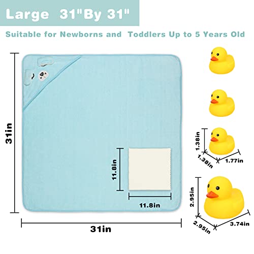 2 Pack Baby Bath Towels 6 Washcloths, 14-Piece For Newborn, Infant And Toddlers, Ultra Soft Absorbent Baby Stuff For Boys And Girls (Bunny, Puppy) #TOP5