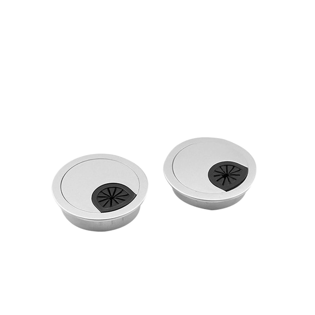przelotka na biurko Biurko przelotka kablowa 2 szt. 50mm 53mm 60mm 80mm PC plastikowy stolik pod komputer osłona otworu na przewód kabel Tidy(60mm)