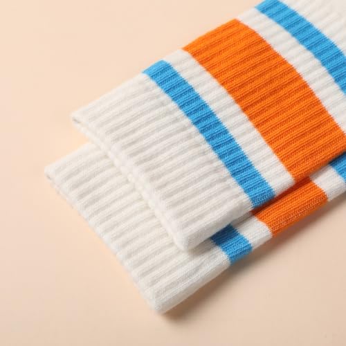 Mid Calf Ankle Socks for Men Women Striped Athletic Style Soft Breathable Socks for Sports Running Available in 2 3 Pairs3