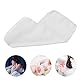 banapoy Baumwollflanell 3pcs, 4 Lagen ungebleichte Bio-Baumwolle für Rizinusöl-Pack, Wiederverwendbare Rizinusöl-Pads für Wärmekompressen, Rizinusöl Baumwollflanell für den Unterleib