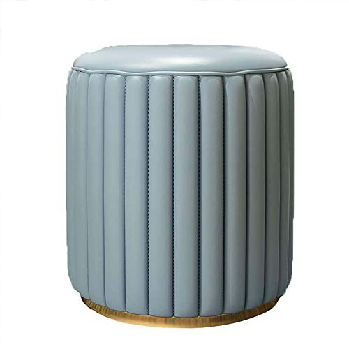 Siège à chaussures et pouf ottoman en cuir pour salon et entrée
