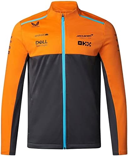 McLaren F1 Men's 2023 Team Softshell Jacket, Phantom, 3X-Large