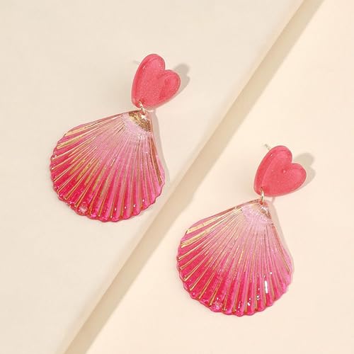 Aretes de Concha Marina Clip On para Mujer miniatura 4