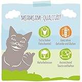 MjAMjAM - Premium Nassfutter für Katzen - exquisite Forelle an saftigem Hühnchen, 6er Pack (6x800g), getreidefrei