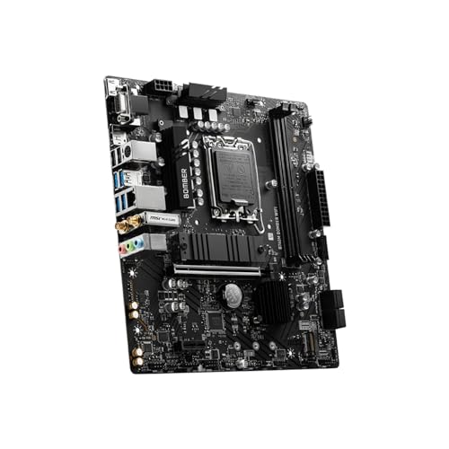 MSI B760M Bomber WiFi Motherboard, Micro-ATX - Supports 14th/13th/12th Gen Intel Core Processors, LGA 1700 - DDR5 Memory Boost 6400MHz/MAX, PCIe... - Image 4