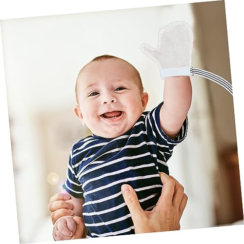 Yardwe Teething Mittens for Newborn Mittens Newborn Teething Gloves Hands Soothing Glove3