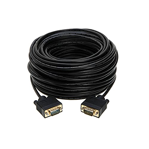 Cables Direct Online 50FT SVGA Monitor Cable - Male to Male VGA to VGA 1080P for PC, Projector, Laptop, TV