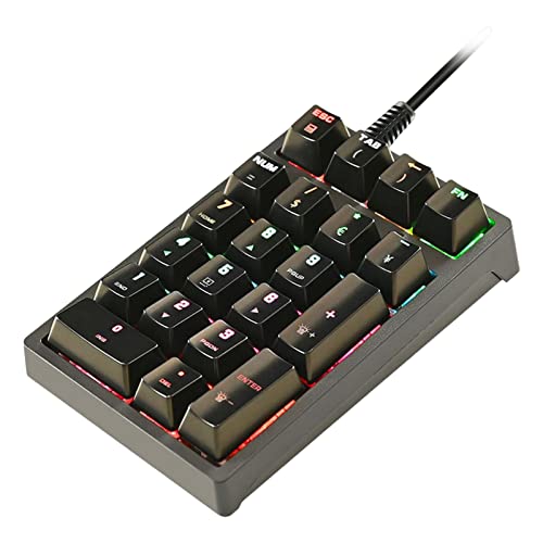 Clavier numérique mécanique K21 à frappe confortable et rétroéclairage RGB
