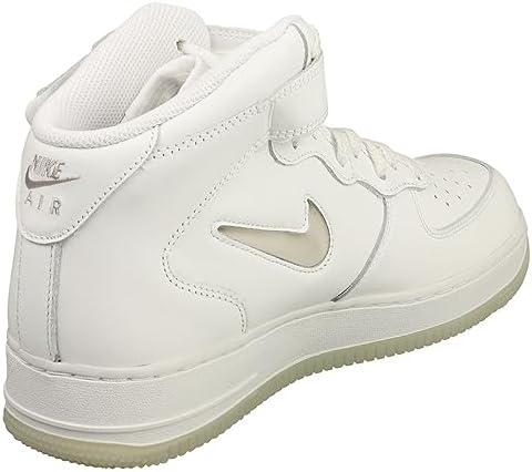 Nike Men's Air Force 1 Mid '07 Basketball Shoe, Summit White/Light Bone, 11.5 M US | Image 1