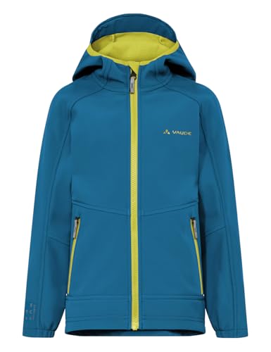 VAUDE Softshell Jacke Kids Rondane IV - hochwertige Outdoorjacke, wind- und wasserabweisende Regenjacke mit Kapuze… – Ansicht 1
