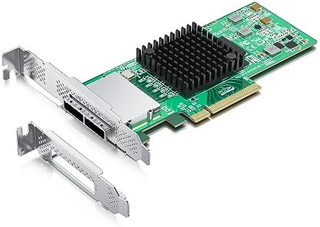 10Gtek External PCI Express SAS/SATA HBA, SAS2008 Chip, X8, 6Gb/s, Same as 9200-8E
