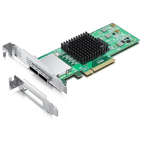 ipolex External PCI Express SAS/SATA HBA, SAS2008 Chip, 8-Port 6Gb/s, Same as 9200-8E Cover