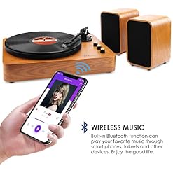 Platine Vinyle, Bluetooth Tourne Disque avec Cartouche Magnétique et Deux Haut-Parleurs de 15 W – Entraînement par… - Les Beatles, Paul McCartney, John Lennon, RIngo Starr, George Harrison Platine Vinyle, Bluetooth Tourne Disque avec Cartouche Magnétique et Deux Haut-Parleurs de 15 W - Entraînement par… – Image 5