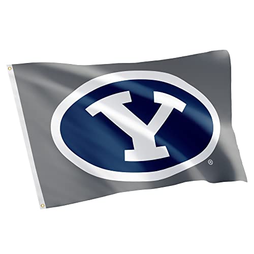 Desert Cactus Brigham Young University BYU Flag - 3 x 5 Feet Cougars Banner, Indoor/Outdoor Durable Fabric, 100% Polyester Design (Style K)