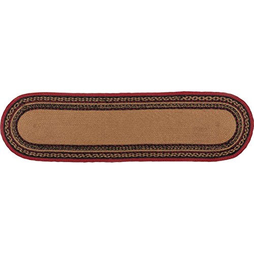 VHC-Brands-Rustic-Lodge-Tabletop-Kitchen-Cumberland-Oval-Jute-Bedding-Accessory-Runner-13×36-Almond-Tan VHC Brands Rustic Lodge Tabletop Kitchen Cumberland Oval Jute Bedding Accessory Runner 13×36 Almond Tan