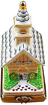 CHURCH - LIMOGES BOX AUTHENTIC PORCELAIN FIGURINE FROM FRANCE