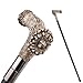 Silver Resin Bear Tree Root Head Walking Cane Fashion Decorative Steel Stick Gentleman Elegant Cosplay Cane Knob Crosier 94cm