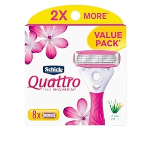 Schick Quattro for Women Damenrasierer, 8 Stück