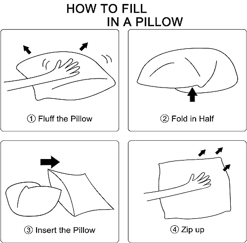 Wotcsil Floral Printed Pillow Cases 2 Pack, Soft Brushed Microfiber Pillowcases Standard Size 50x75cm Pillow Covers Flower Leaves Pattern with Envelope Closure, White Blue - Image 4