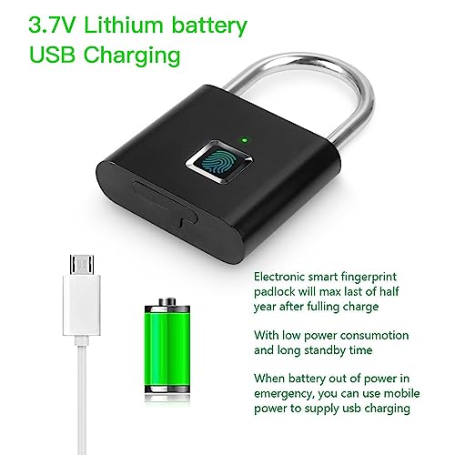 Aicase E0586-AE Fingerprint Padlock,Aicase Ultra Light One Touch Open Fingerprint Lock thumb #5