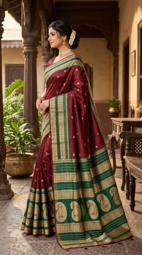 OWLSKY, SASSY & STYLO pure silk saree in soft silk – image 4